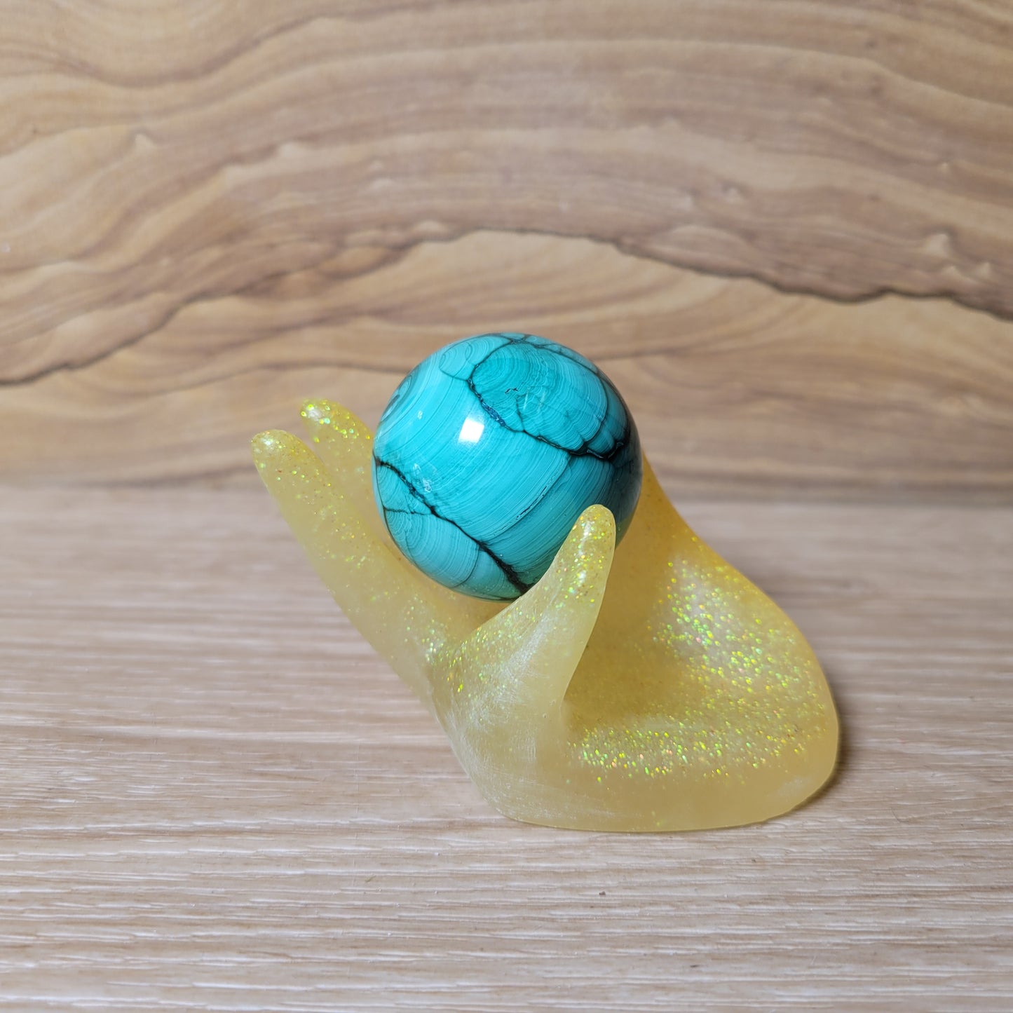 Resin Hand Holder - Yellow