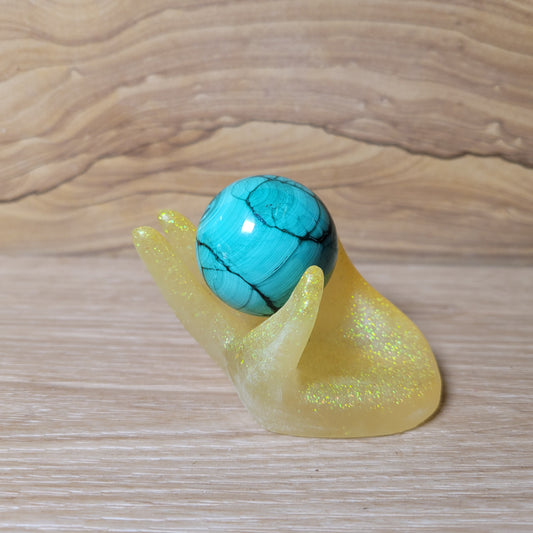 Resin Hand Holder - Yellow