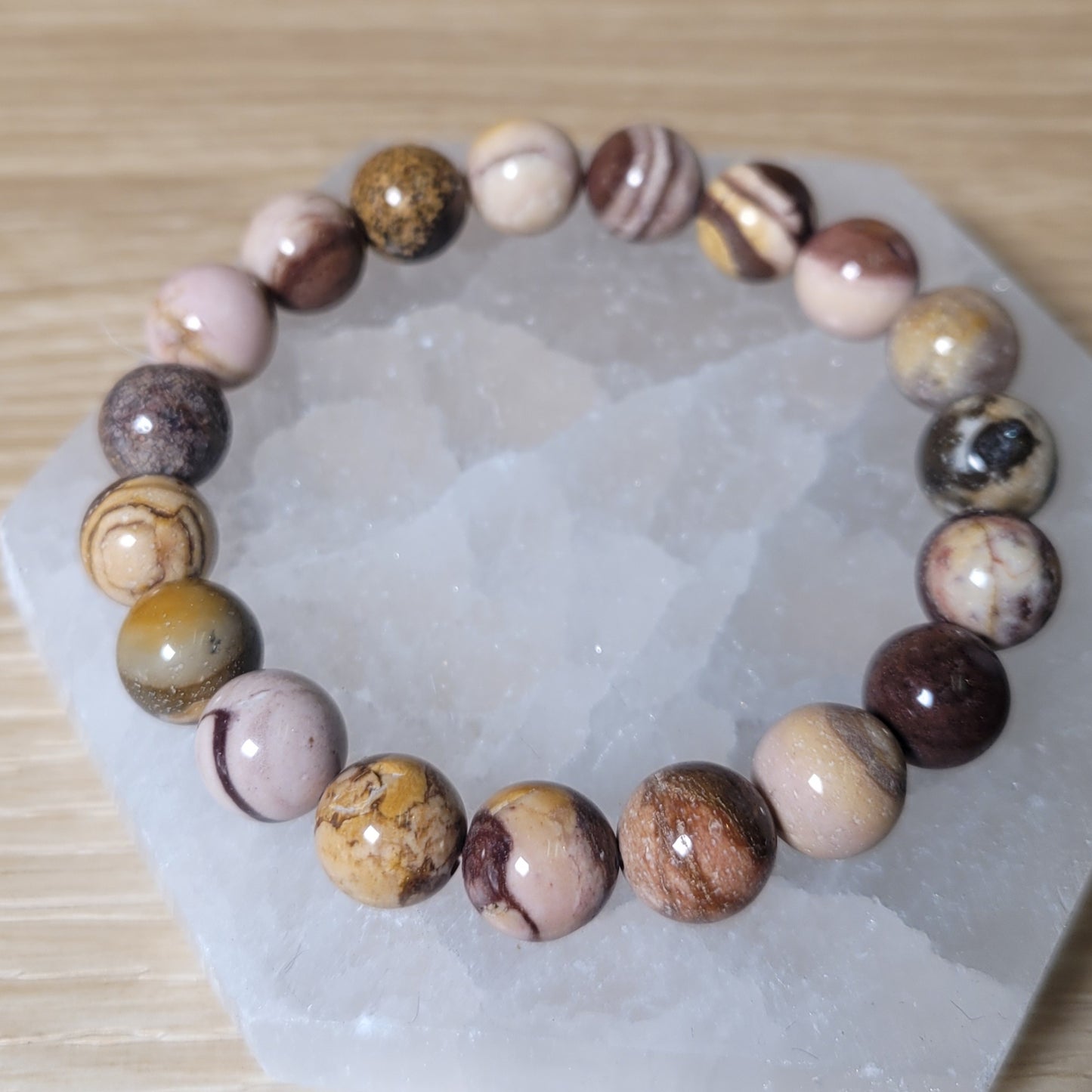 Australian Zebra Jasper Bracelet - 10mm