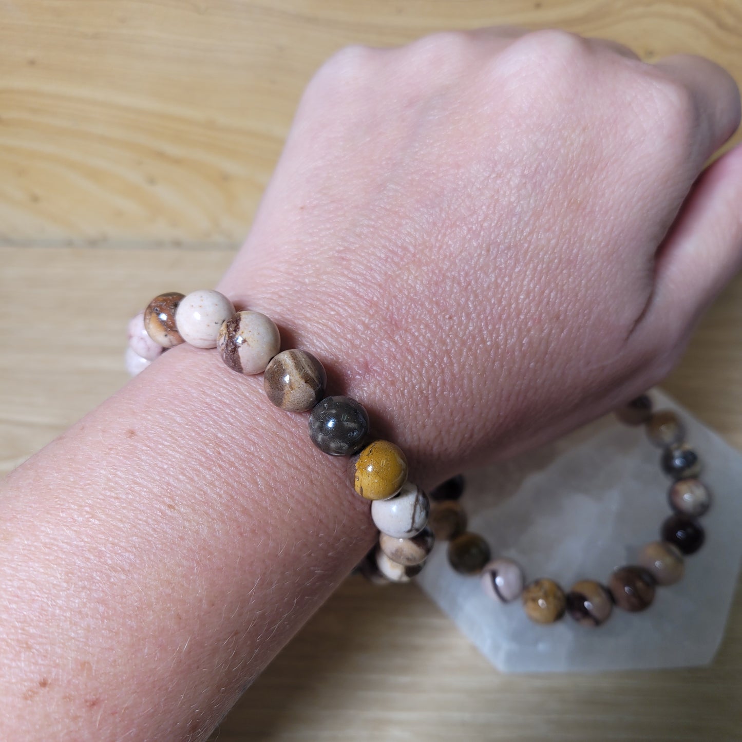 Australian Zebra Jasper Bracelet - 10mm