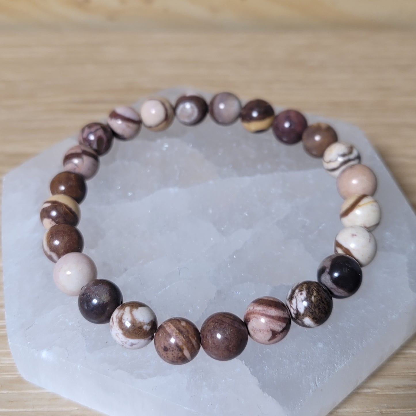 Australian Zebra Jasper Bracelet - 8mm