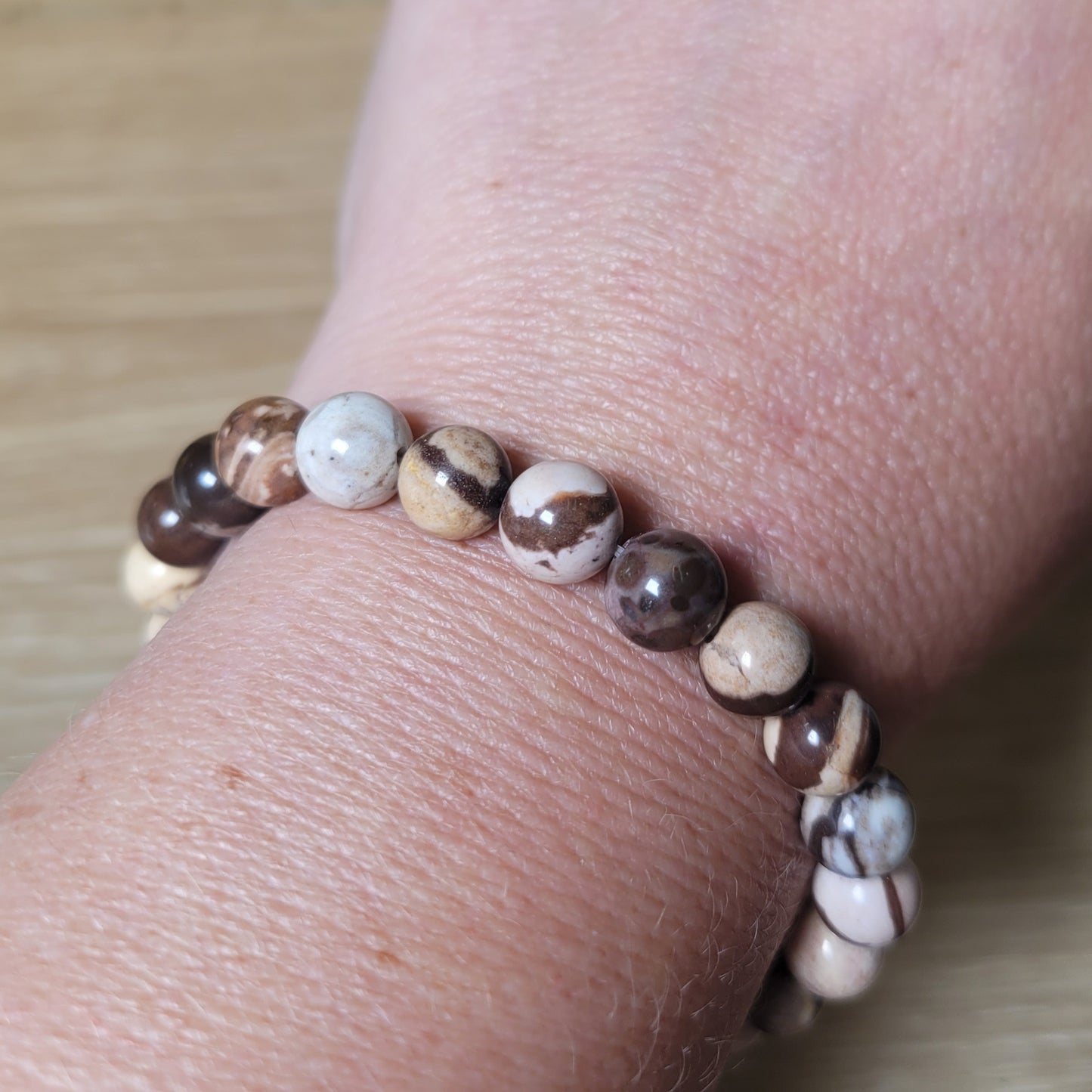 Australian Zebra Jasper Bracelet - 8mm