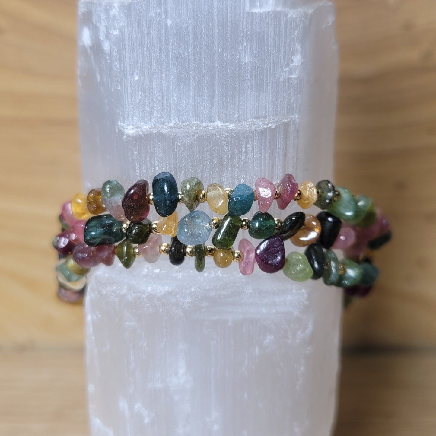 Tourmaline Bracelet- Gold Tone