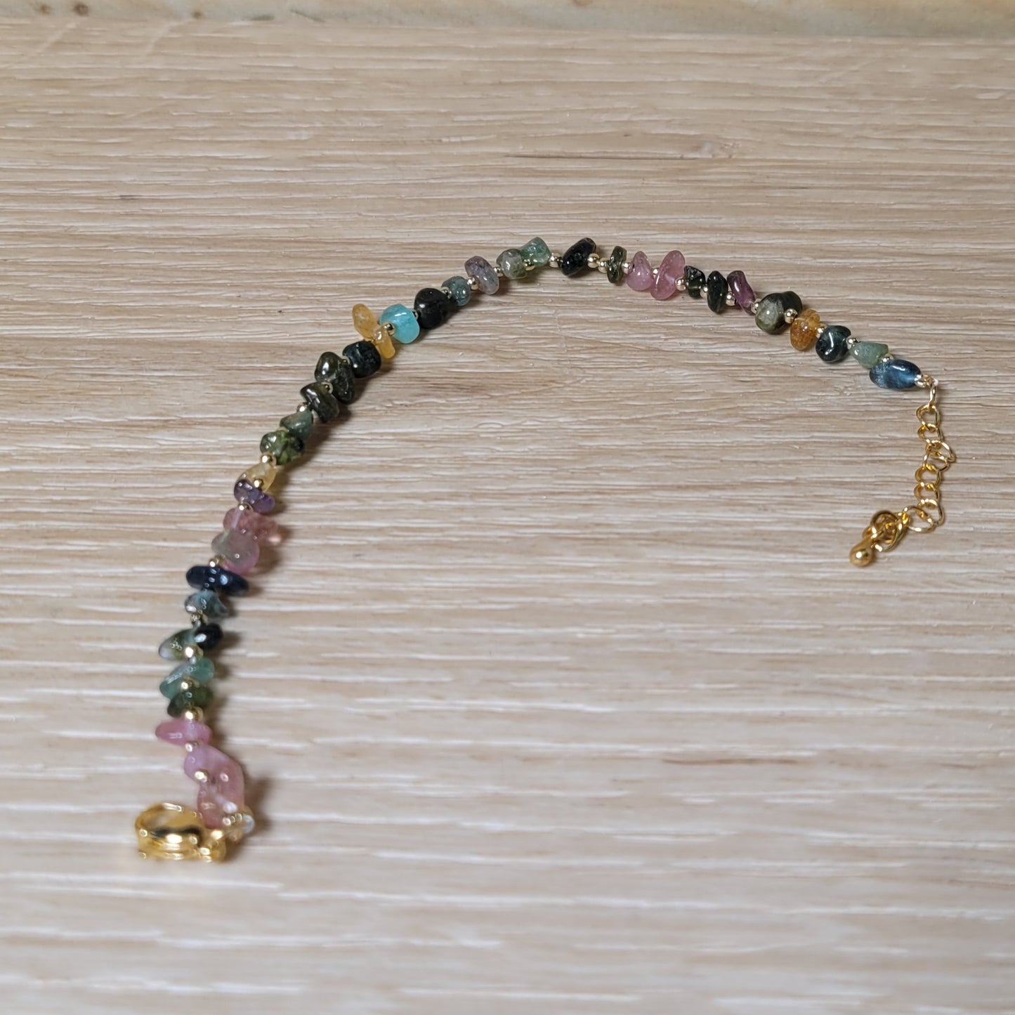 Tourmaline Bracelet- Gold Tone