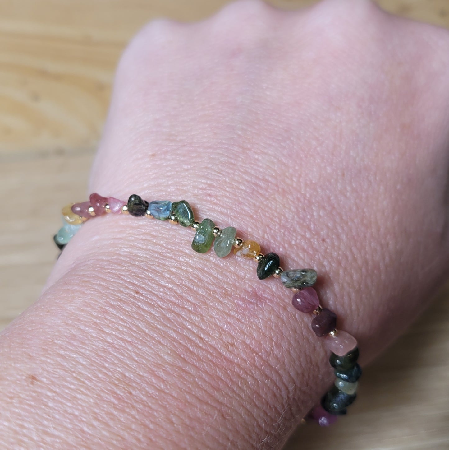 Tourmaline Bracelet- Gold Tone