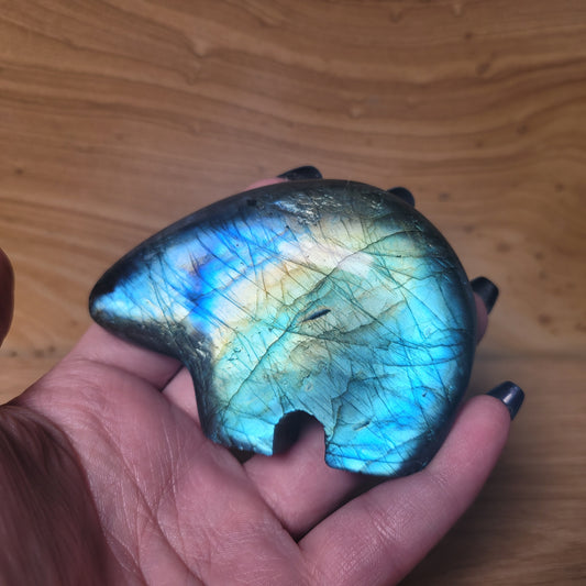 Labradorite Zuni Bear