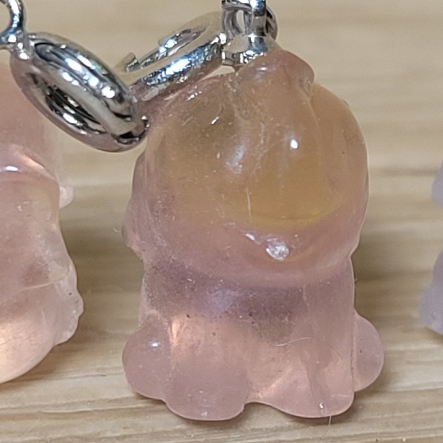 Fluorite Elephant Charms