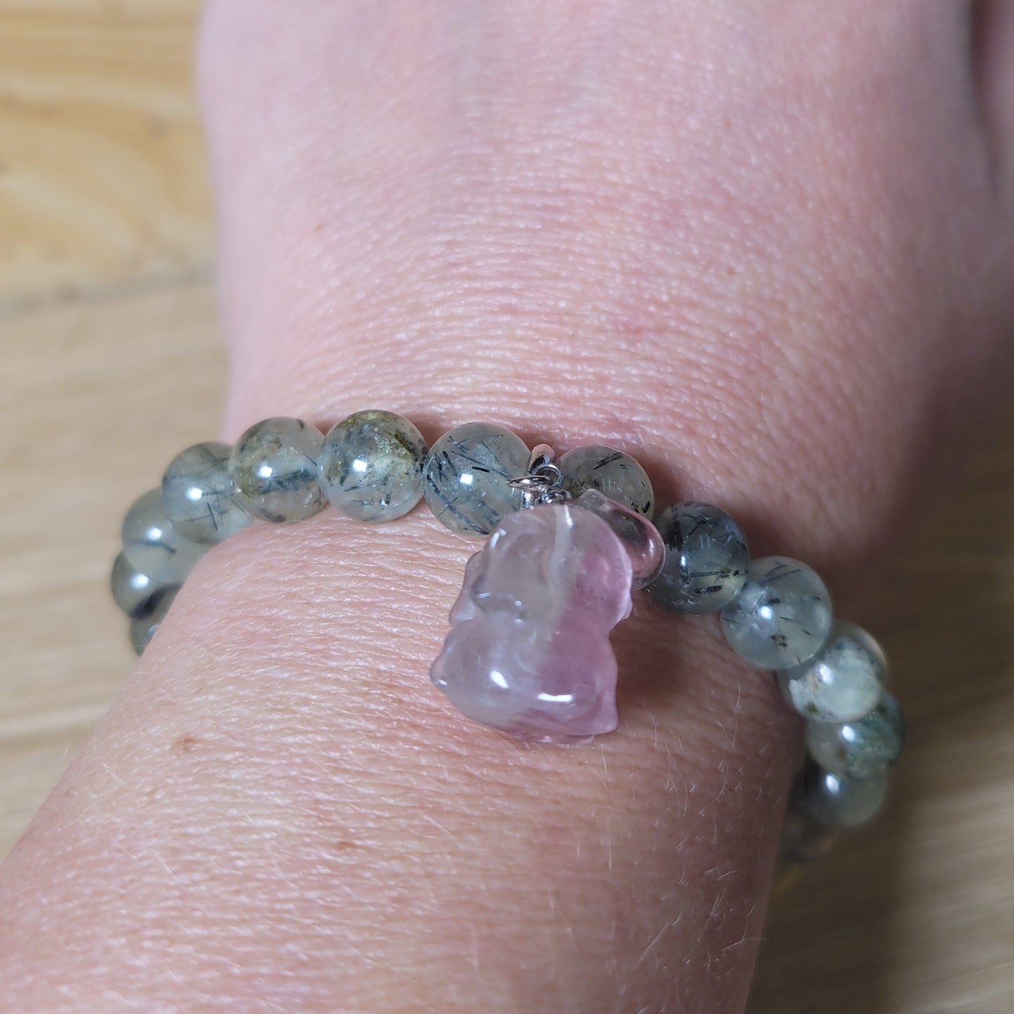 Fluorite Elephant Charms