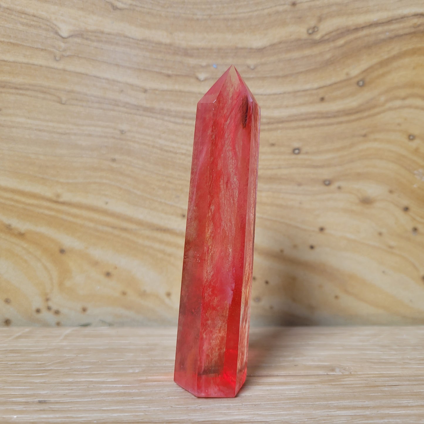 Smelted (Cinnabar) Quartz Points