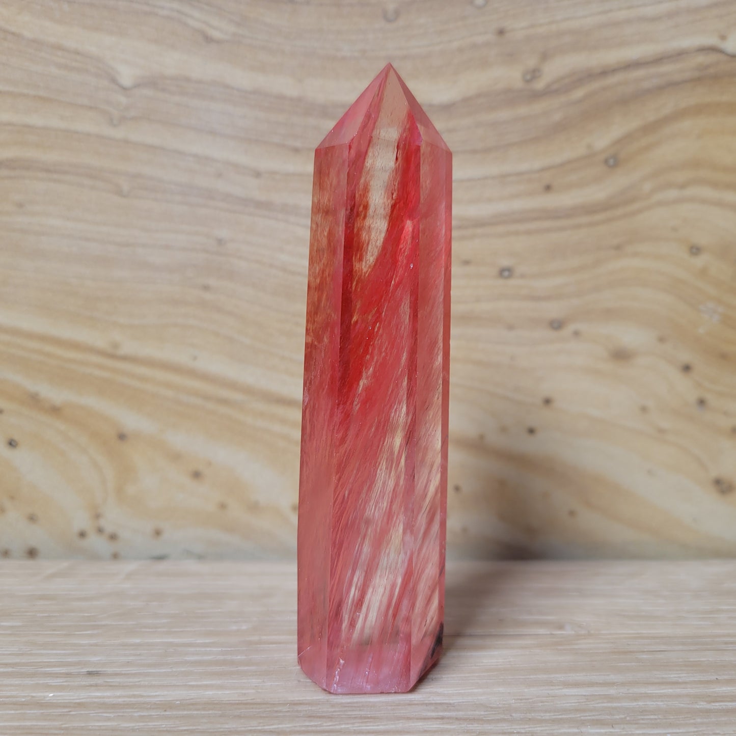 Smelted (Cinnabar) Quartz Points