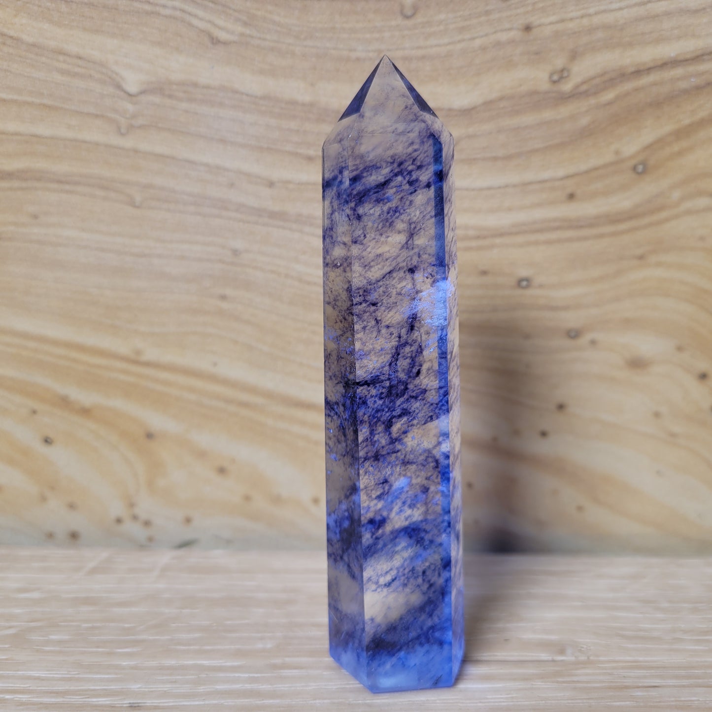 Smelted (Azurite) Quartz Points