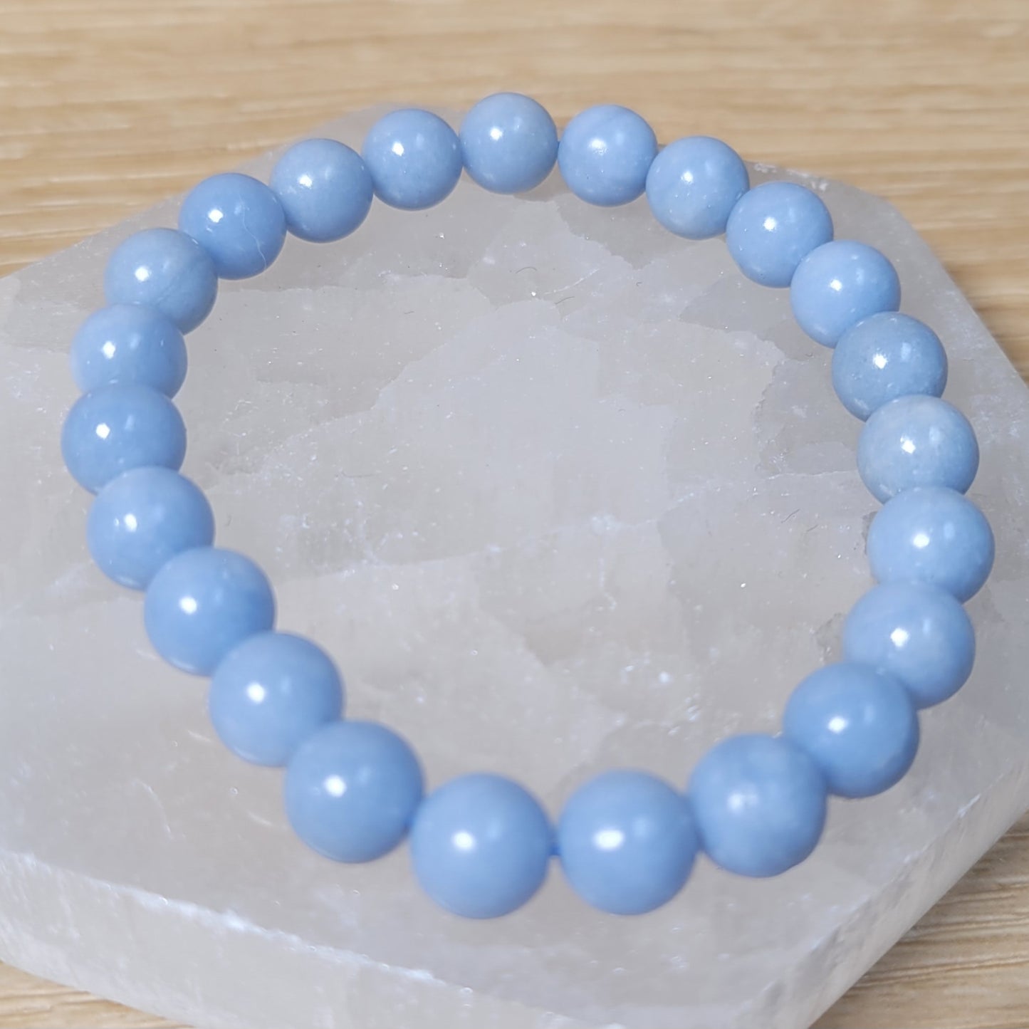 Angelite Bracelet - 8mm