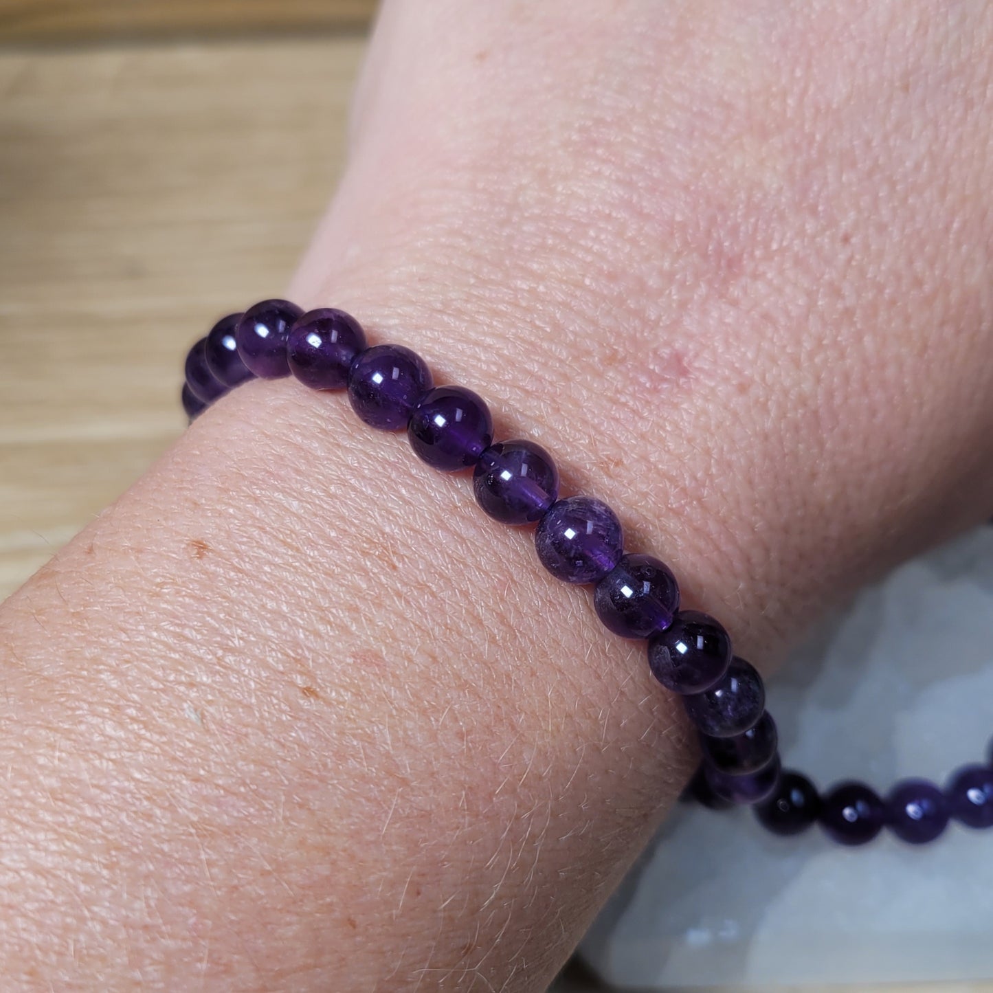 Amethyst Bracelet - 6mm to 6.5mm