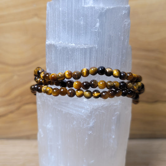 Tiger Eye Bracelet - 3.5mm to 4mm