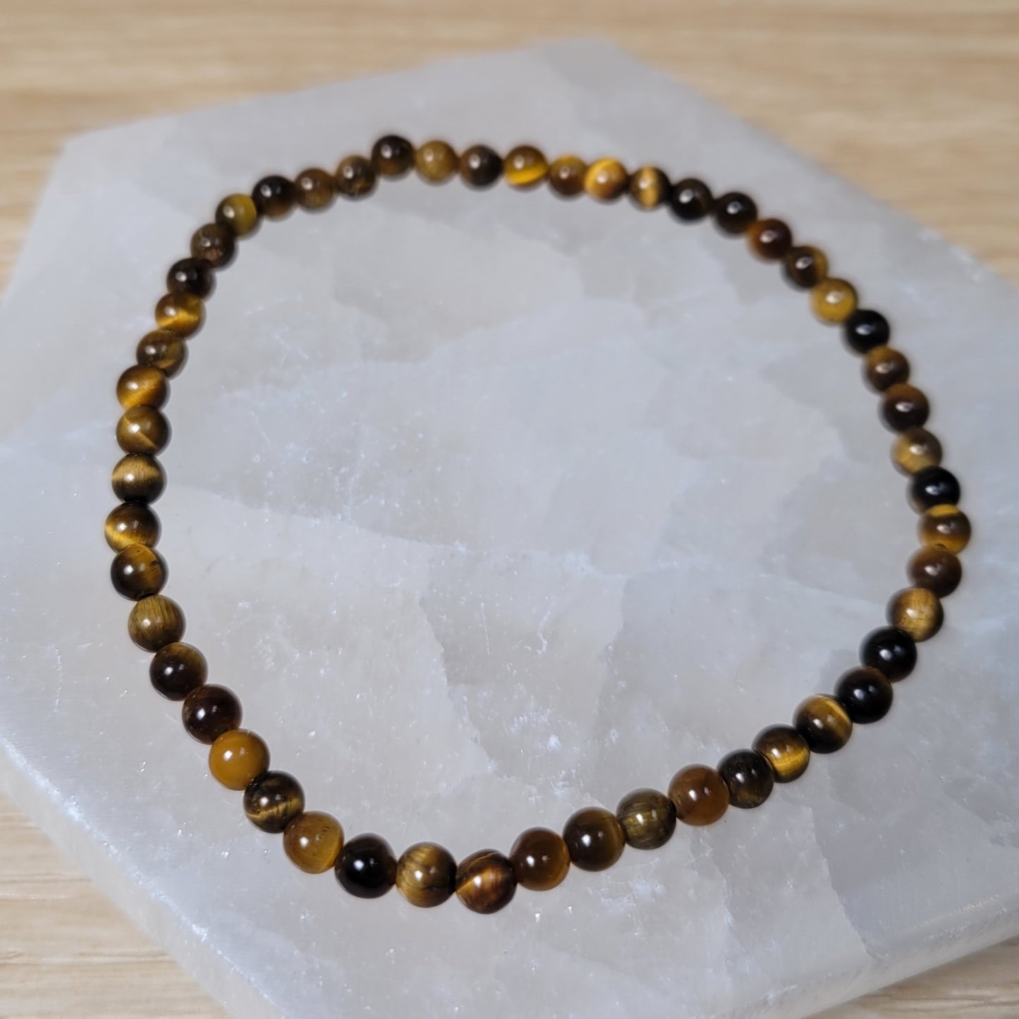 Tiger Eye Bracelet - 3.5mm to 4mm