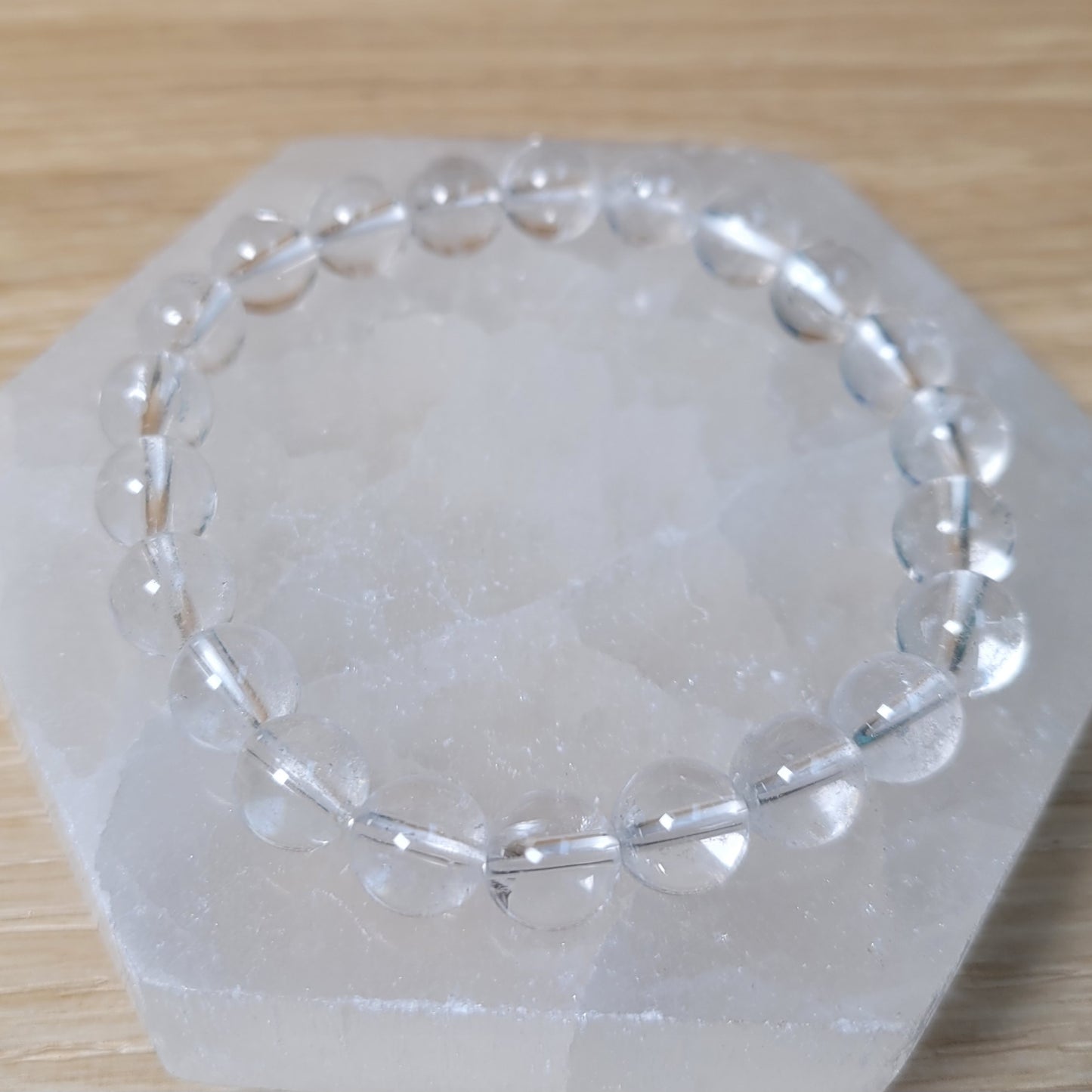 Clear Quartz Bracelet - 8mm to 8.5mm