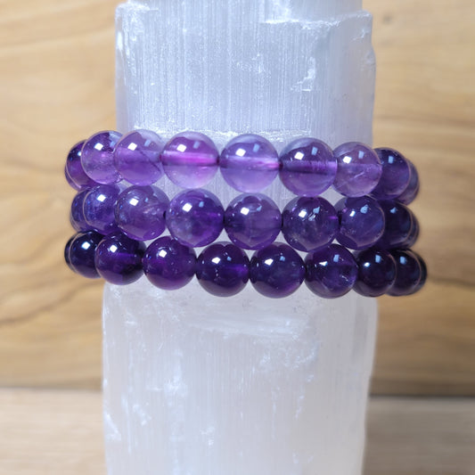 Amethyst Bracelet - 8mm to 8.5mm