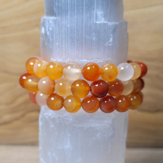 Carnelian Bracelet - 8mm to 8.5mm