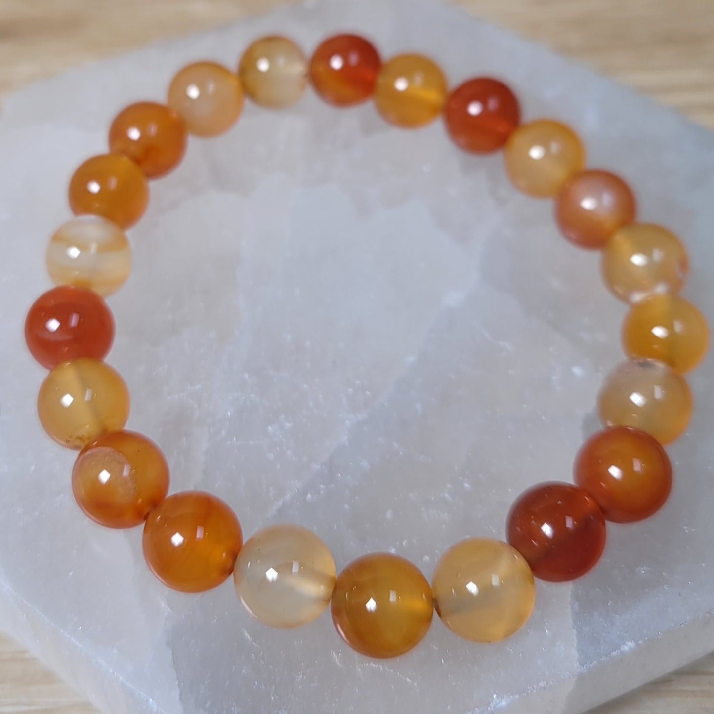 Carnelian Bracelet - 8mm to 8.5mm