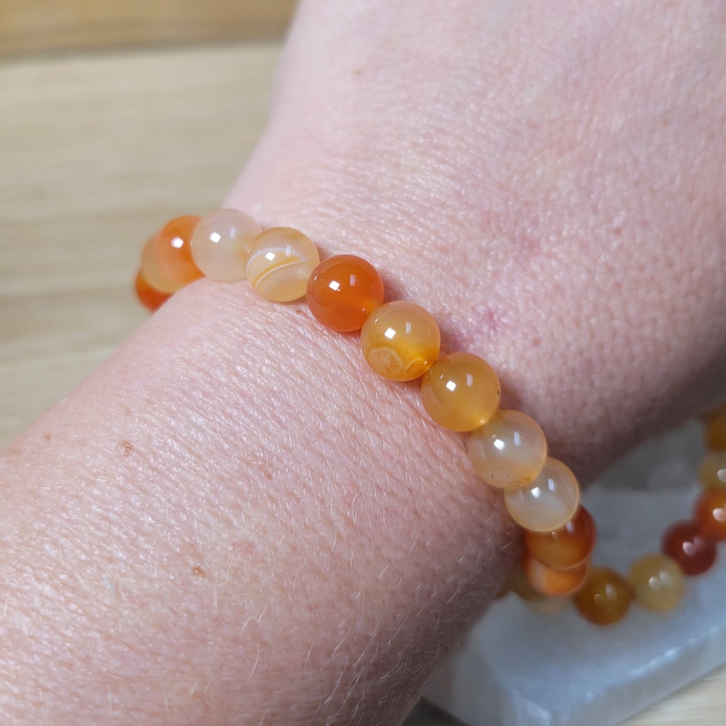 Carnelian Bracelet - 8mm to 8.5mm