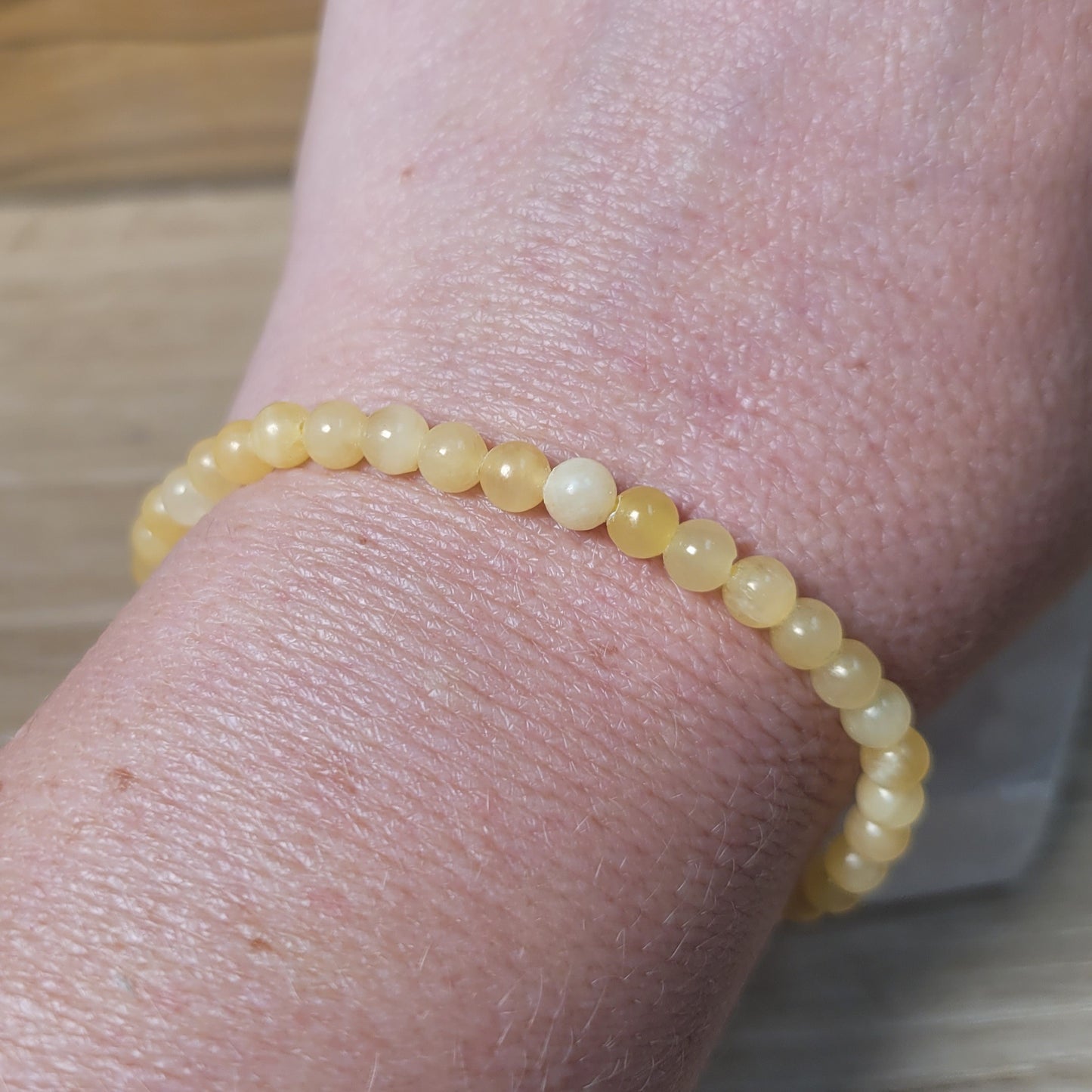 Yellow Calcite Bracelet - 4mm to 4.5mm