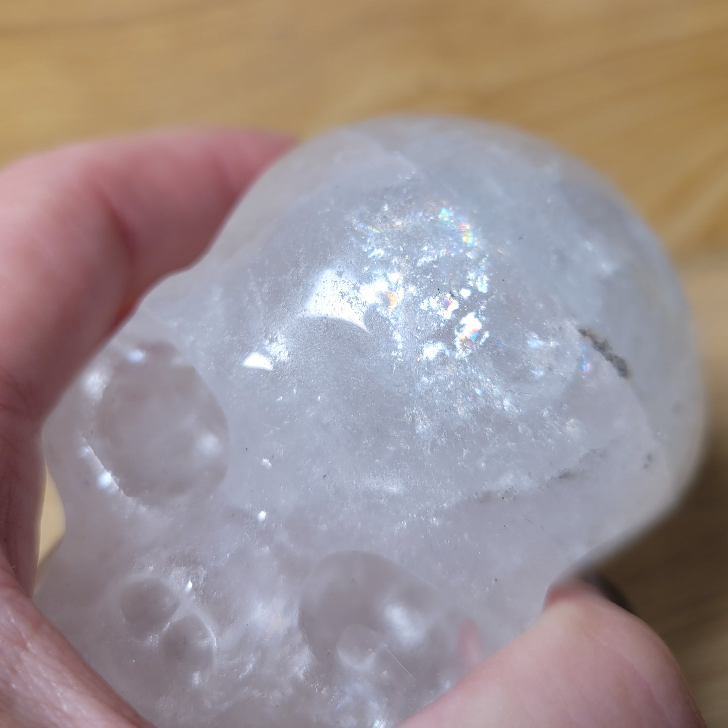 Angolan Quartz 3.5" Skull