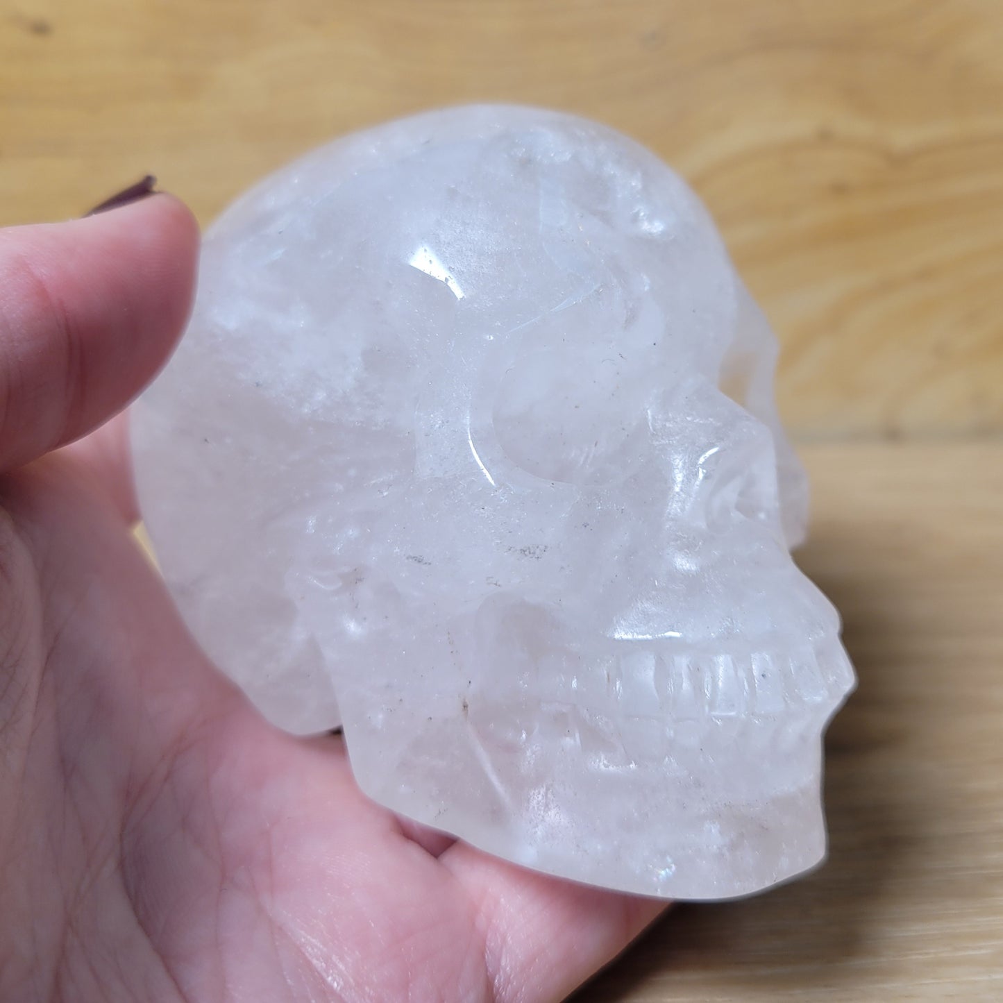 Angolan Quartz 3.5" Skull