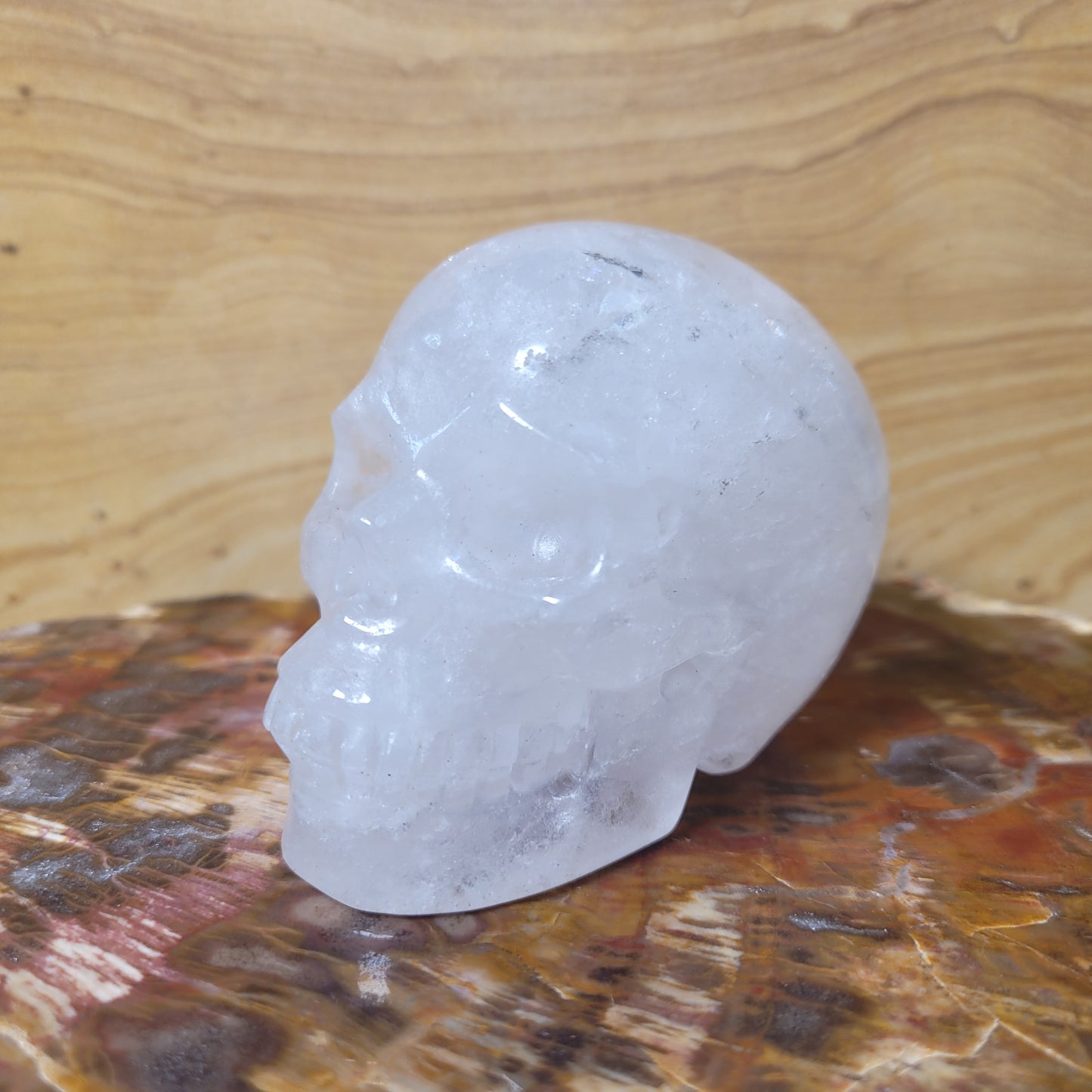 Angolan Quartz 3.5" Skull