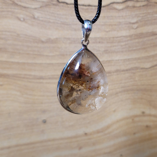 Lodolite Quartz Pendent