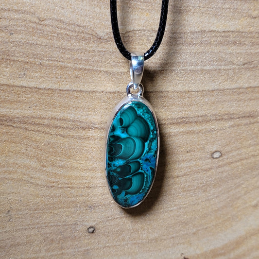 Malachite & Chrysocolla Pendent