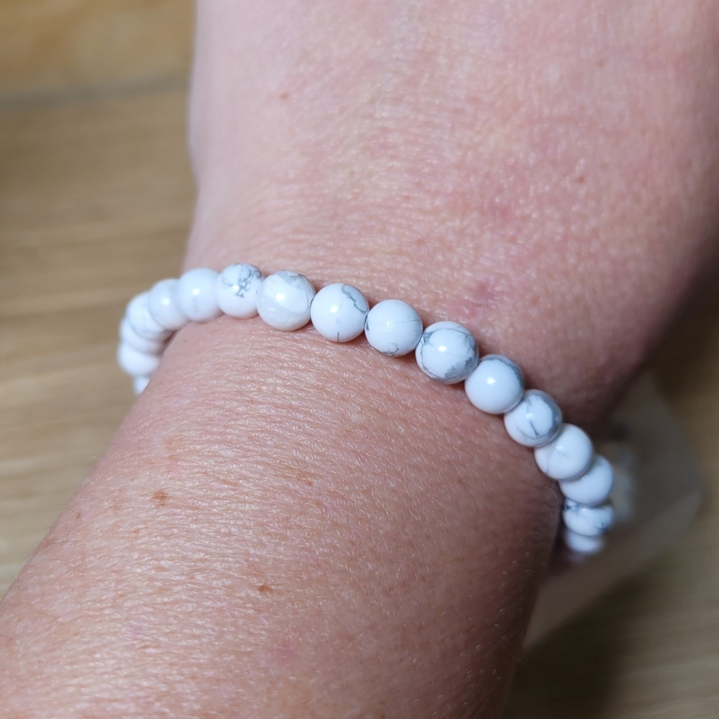 Howlite Bracelet - 6mm to 6.5mm