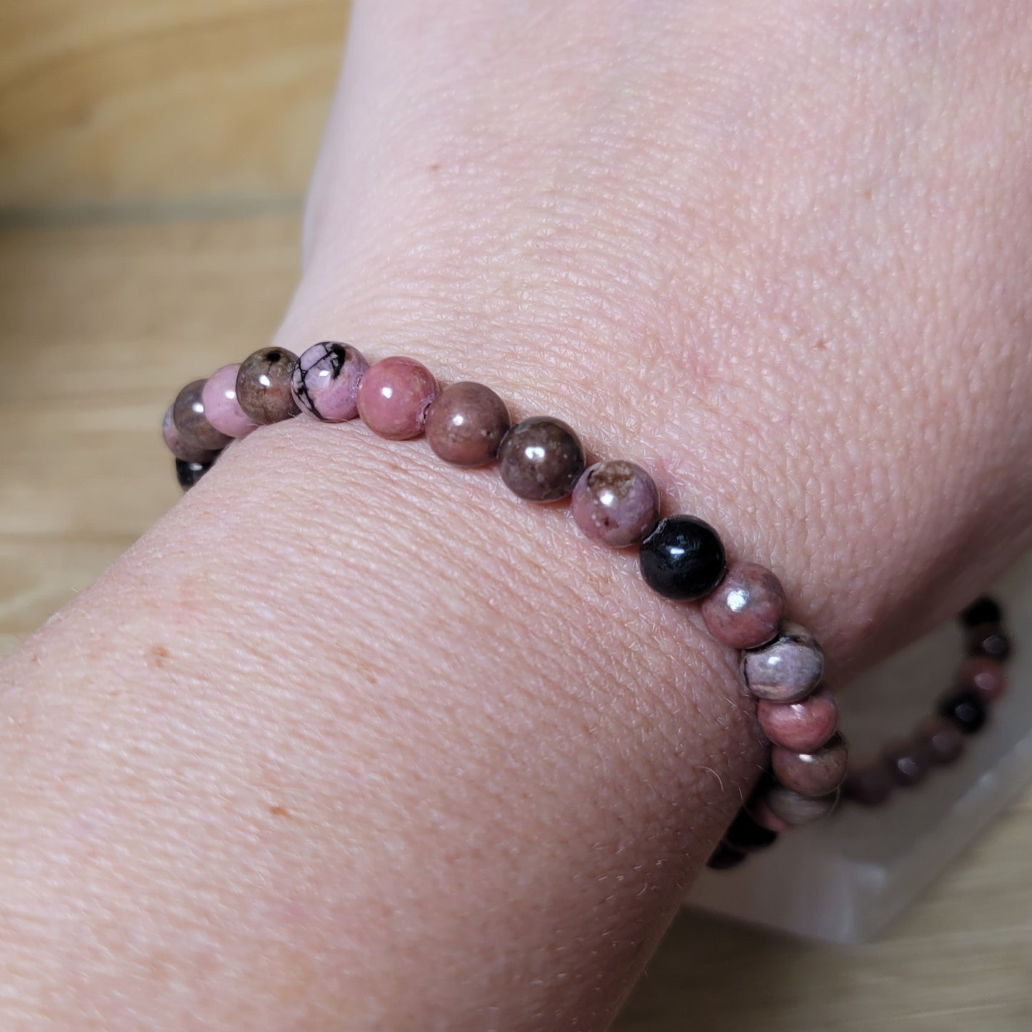 Rhodonite Bracelet - 6mm to 6.5mm