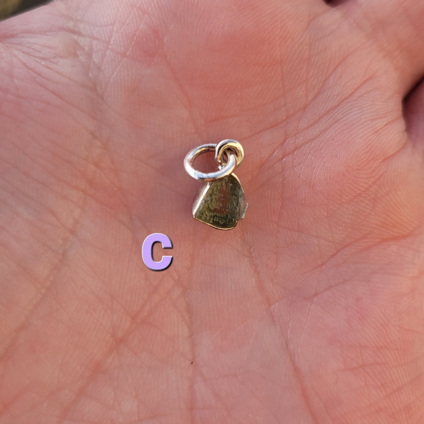 Moldavite Sterling Silver Pendent
