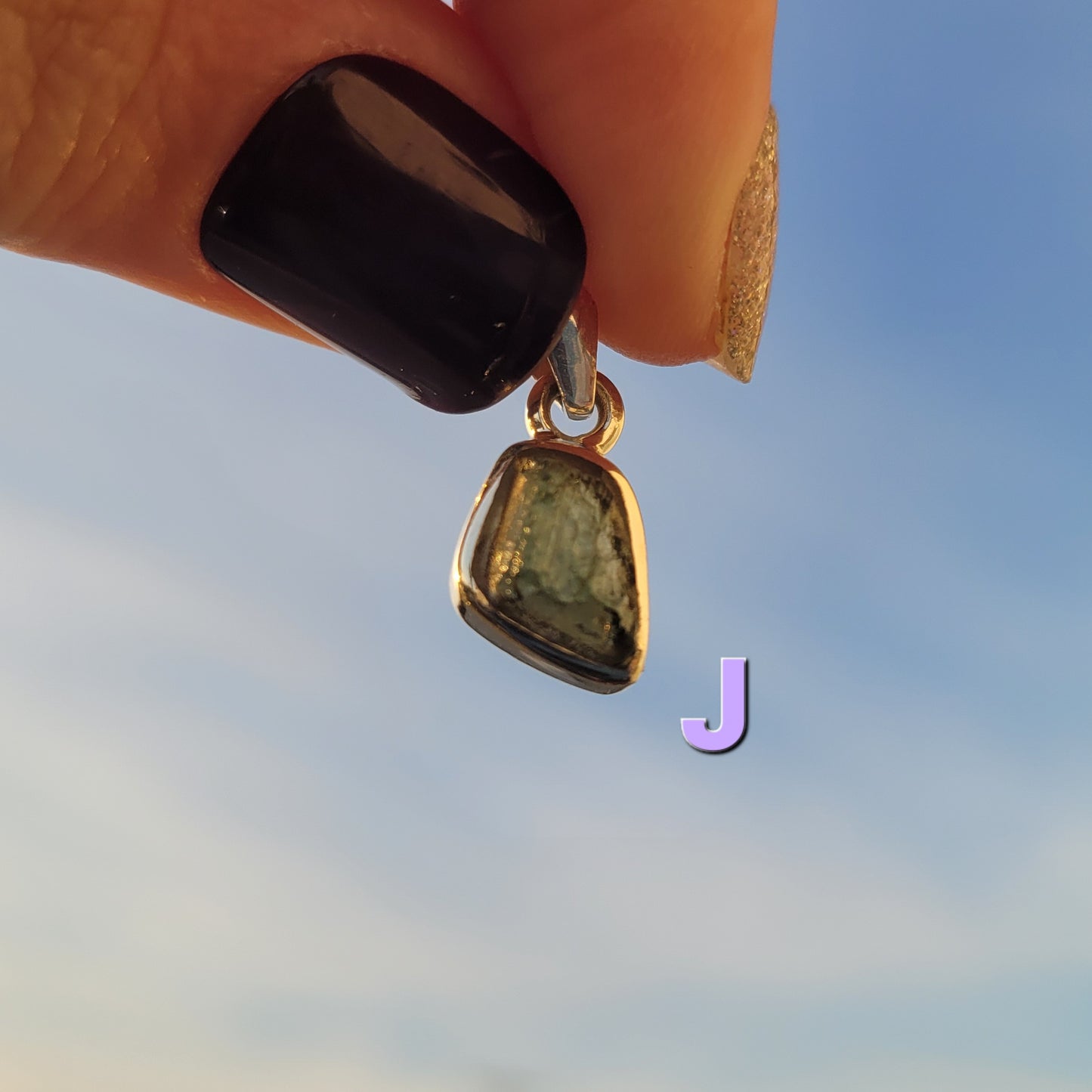 Moldavite Sterling Silver Pendent