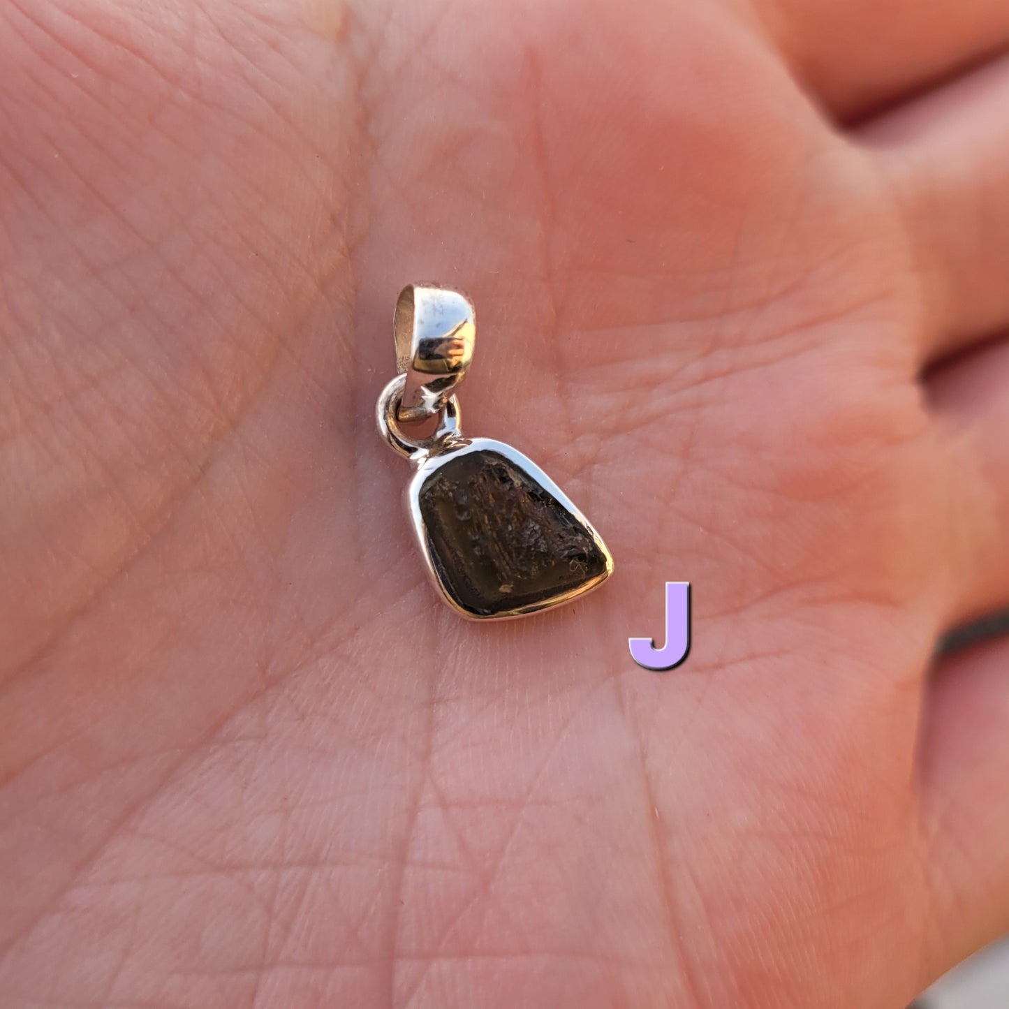 Moldavite Sterling Silver Pendent