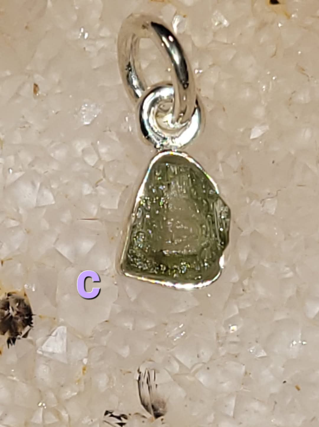 Moldavite Sterling Silver Pendent