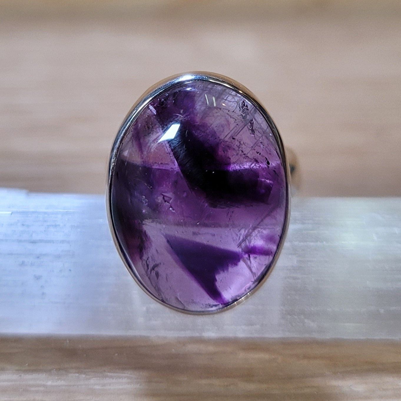 Amethyst Adjustable Ring