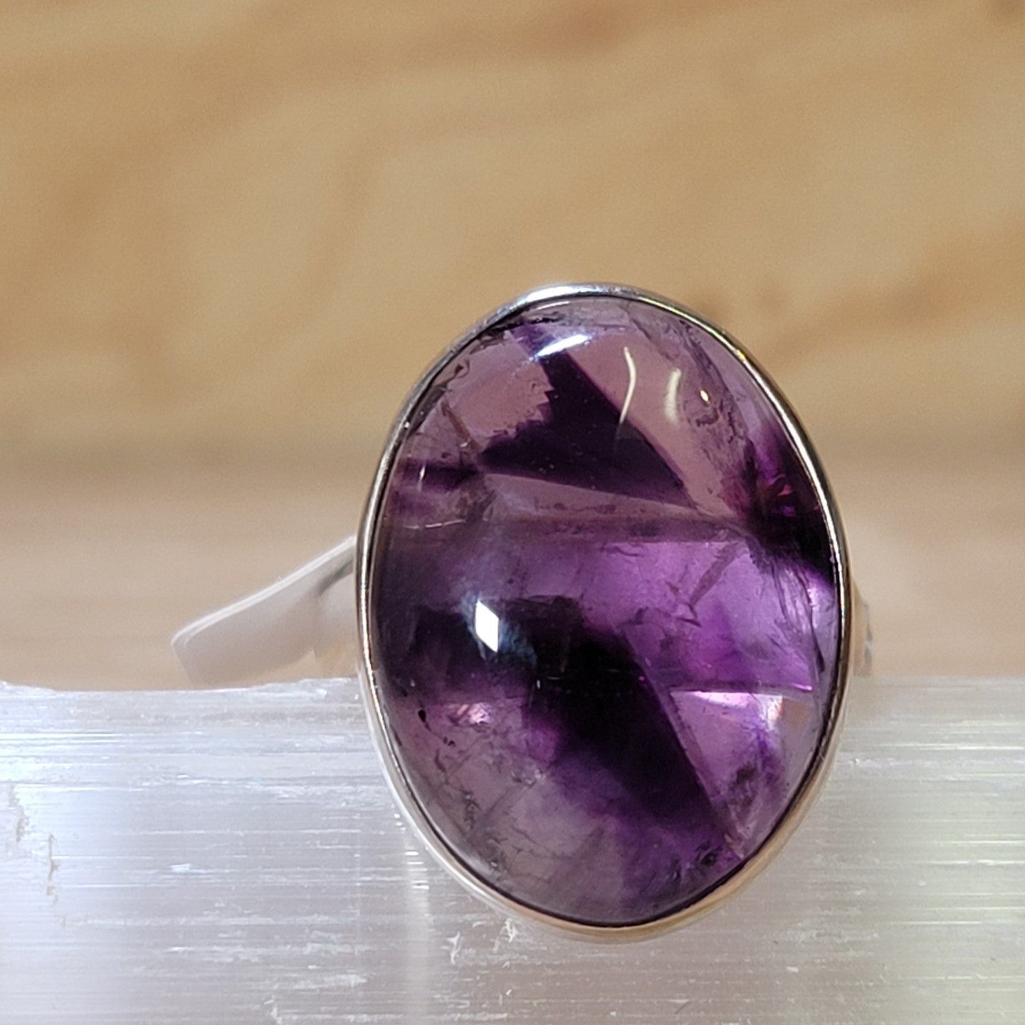 Amethyst Adjustable Ring