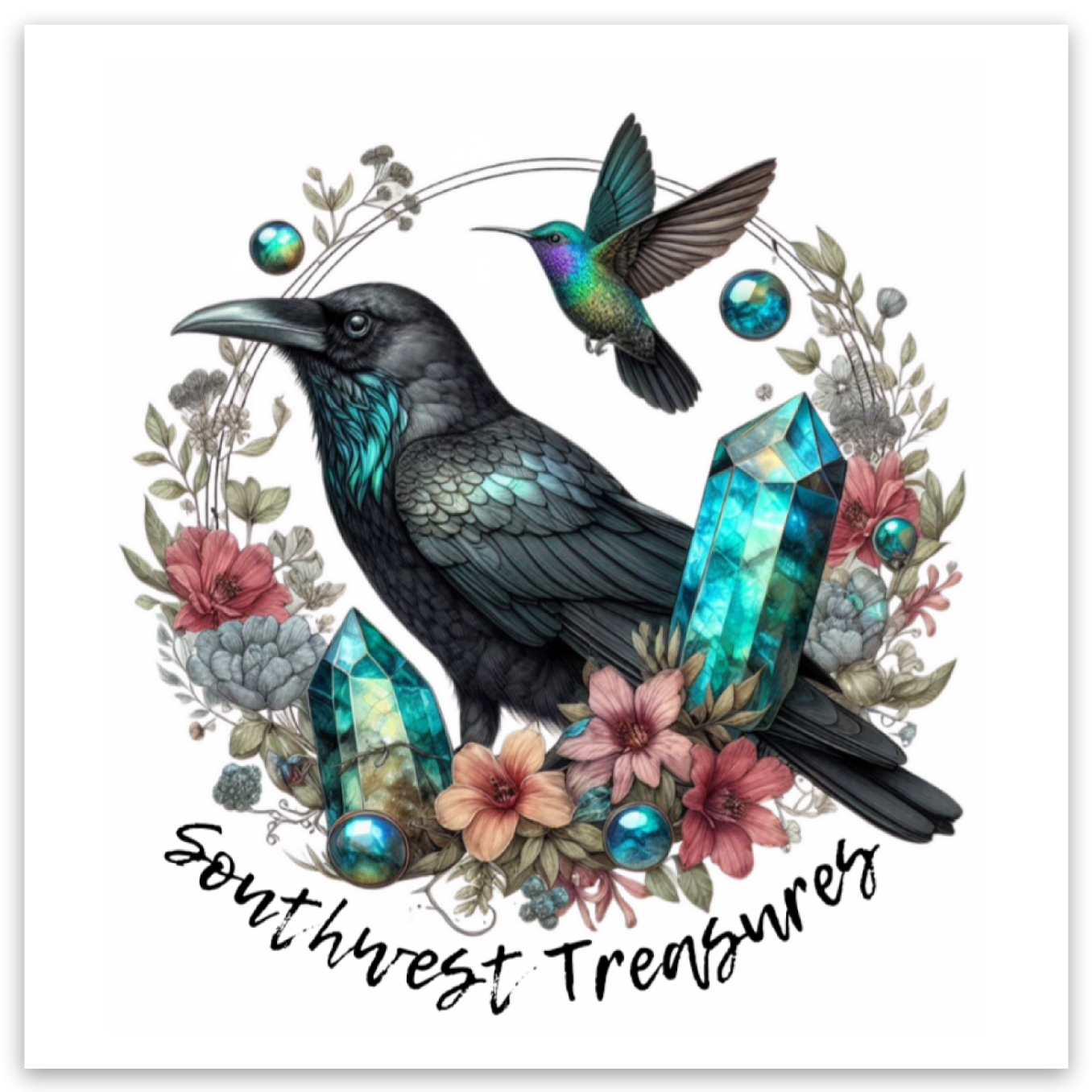 Southwest Treasures "Crow" Sticker