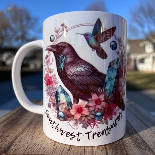 Crow/Hummingbird Mug