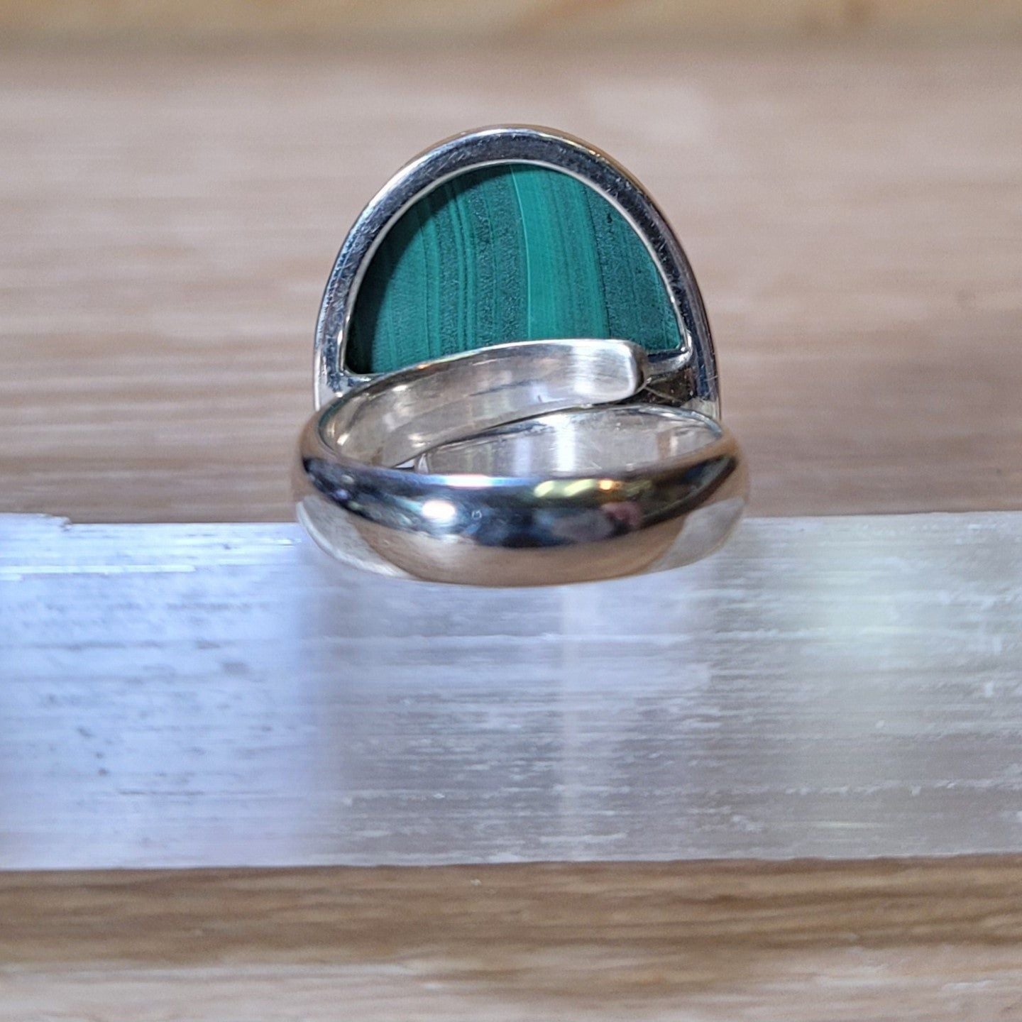 Malachite Adjustable Ring