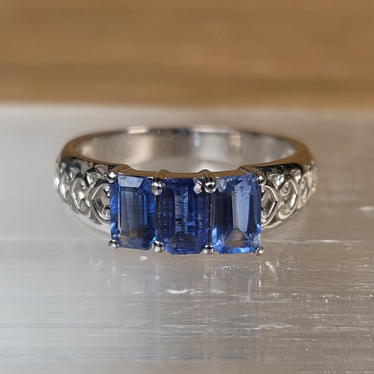 Blue Kyanite Sterling Silver Ring - Size 5