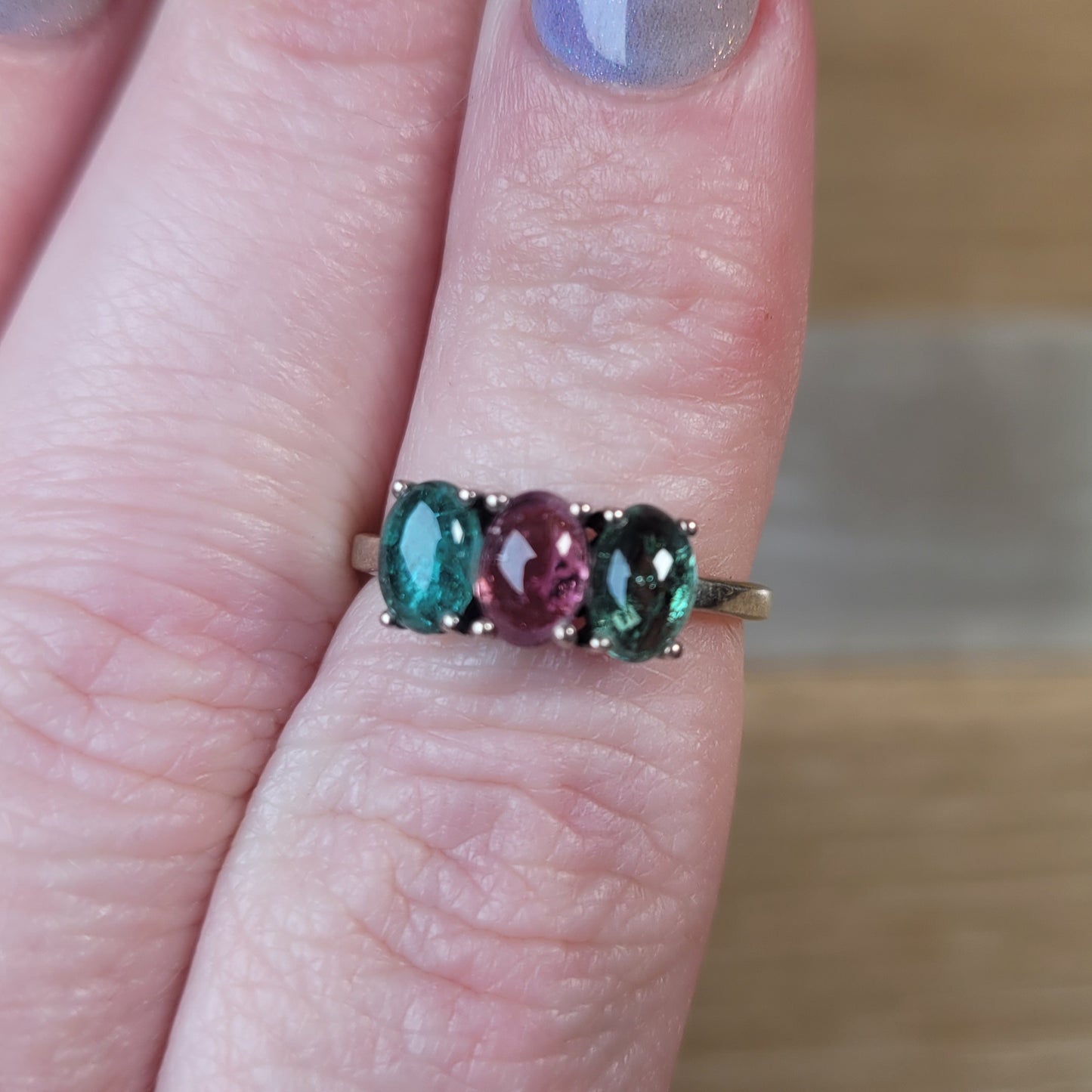 Tourmaline Sterling Silver Ring - Size 5