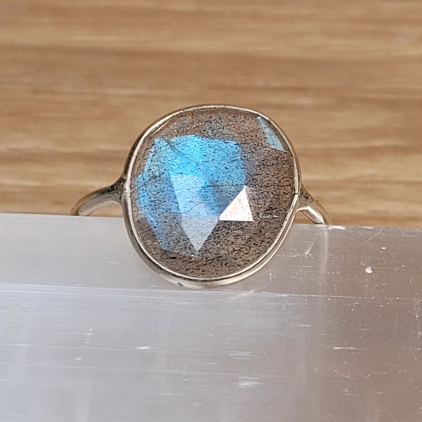 Labradorite Sterling Silver Ring - Size 6