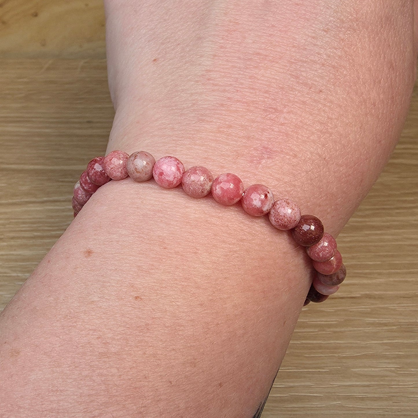 Thulite Bracelet - 6mm to 6.5mm