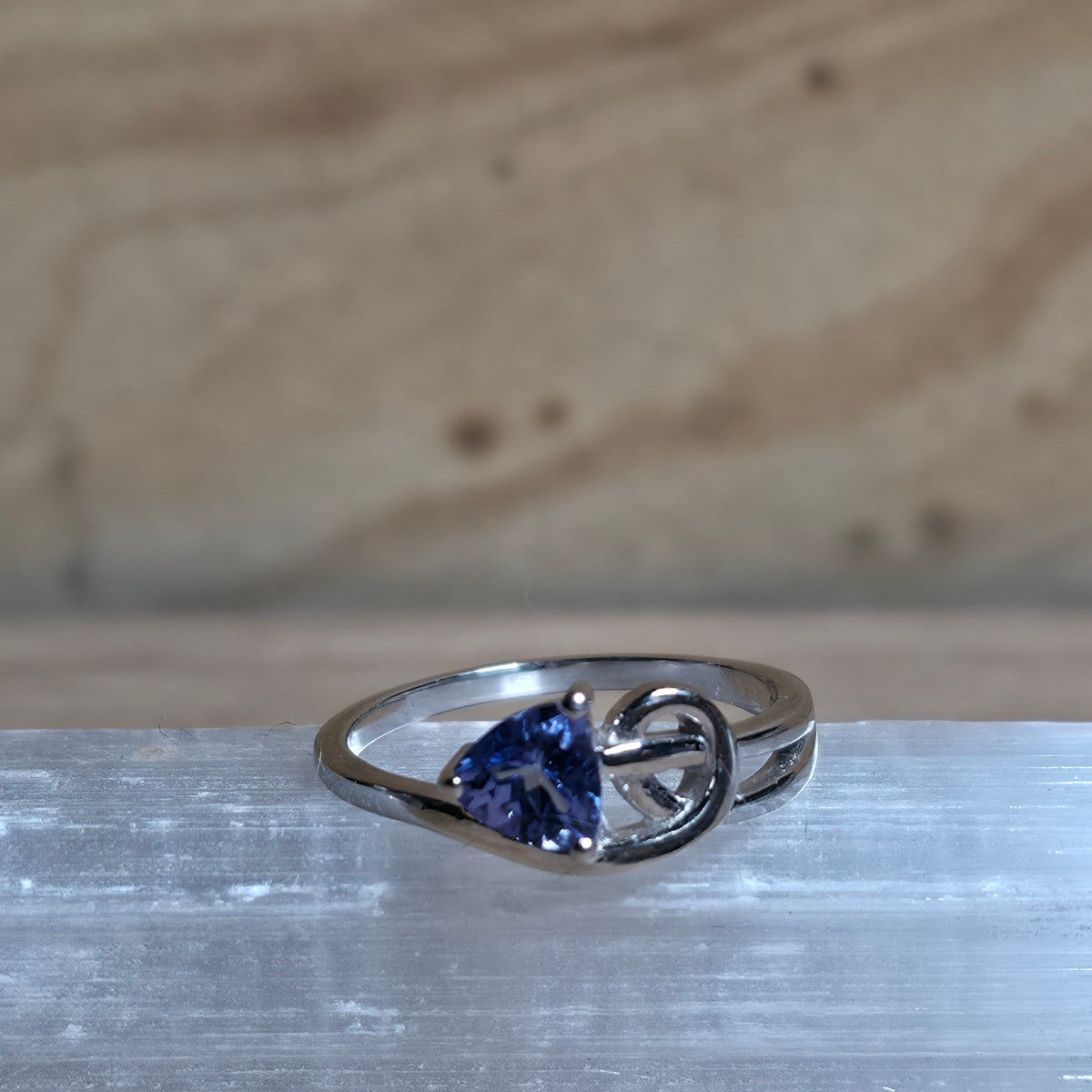 Tanzanite Sterling Silver Ring - Size 6