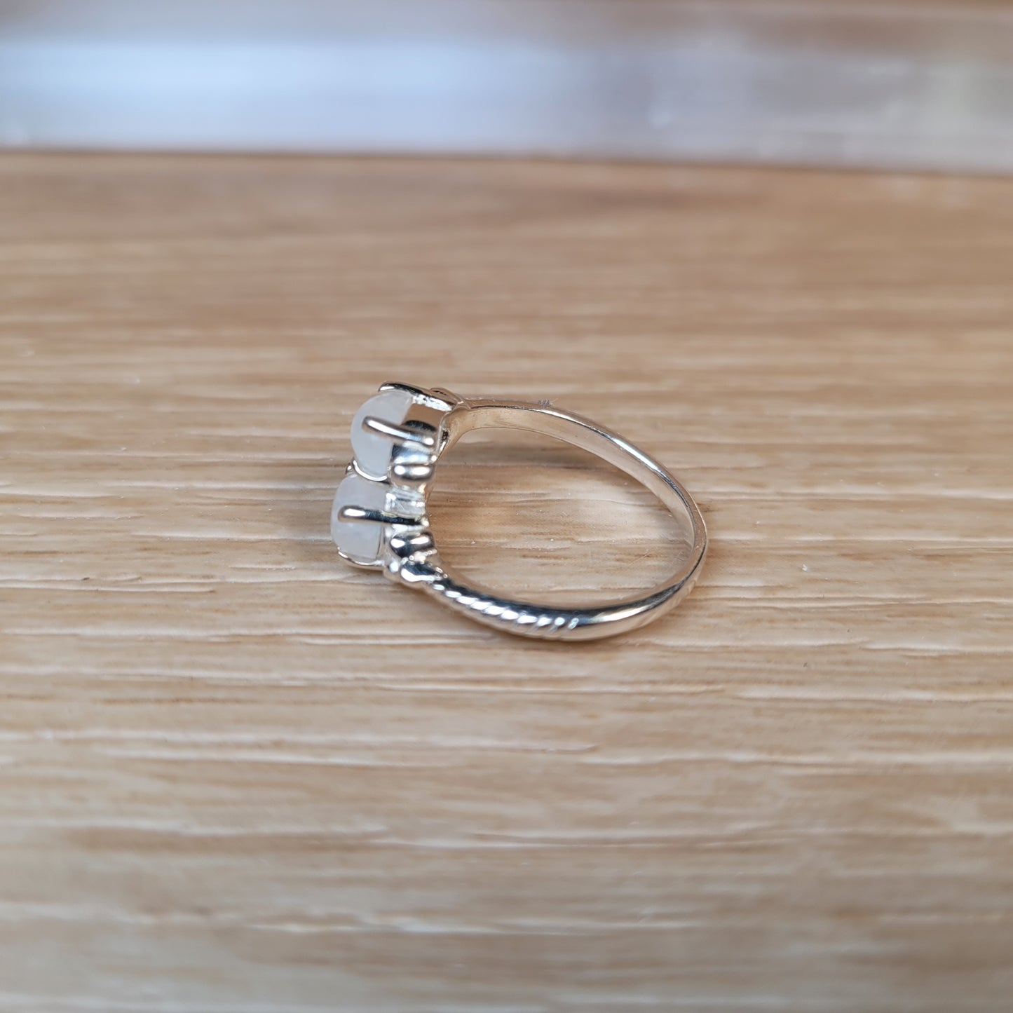 Moonstone Sterling Silver Ring - Size 5