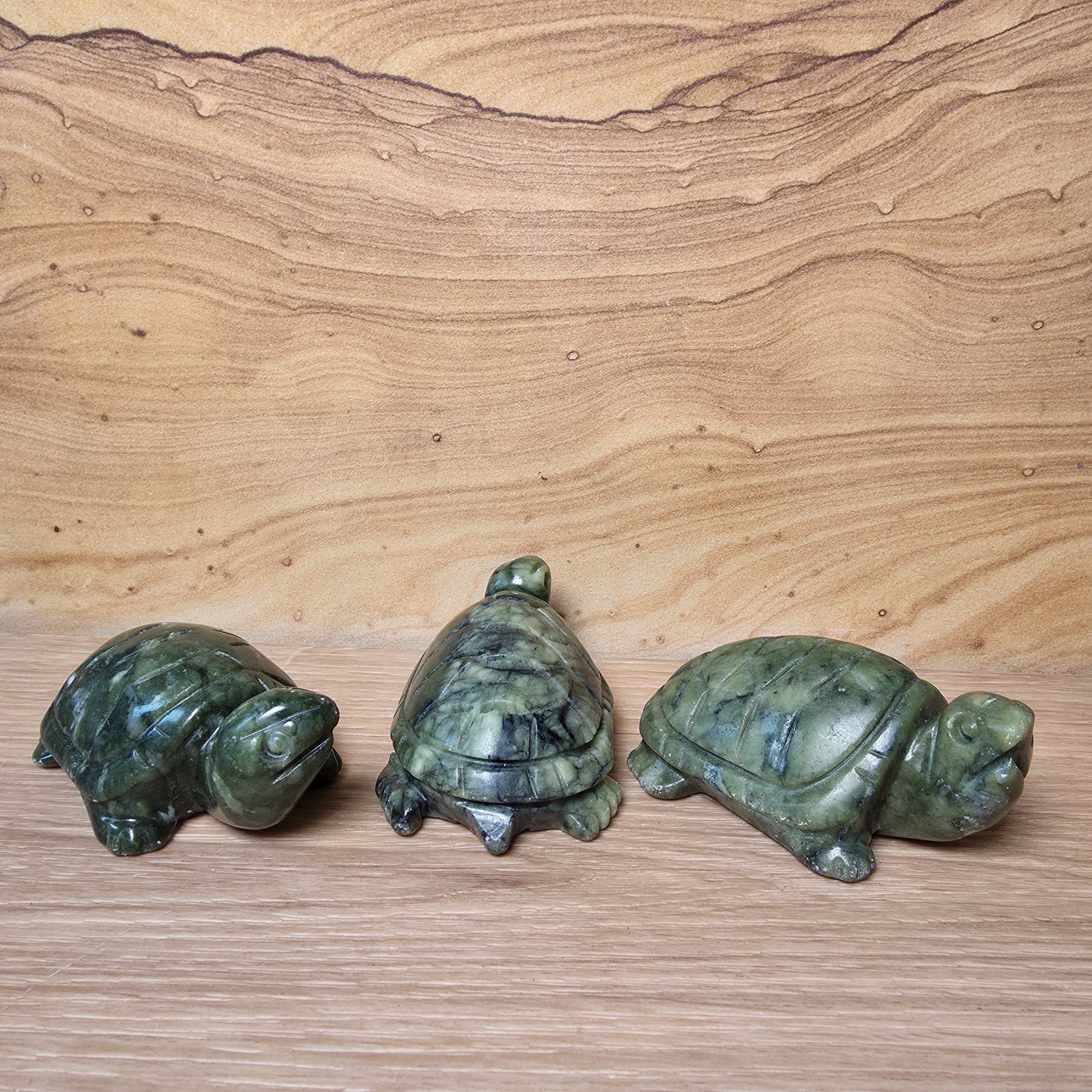 Serpentine Turtle Carving