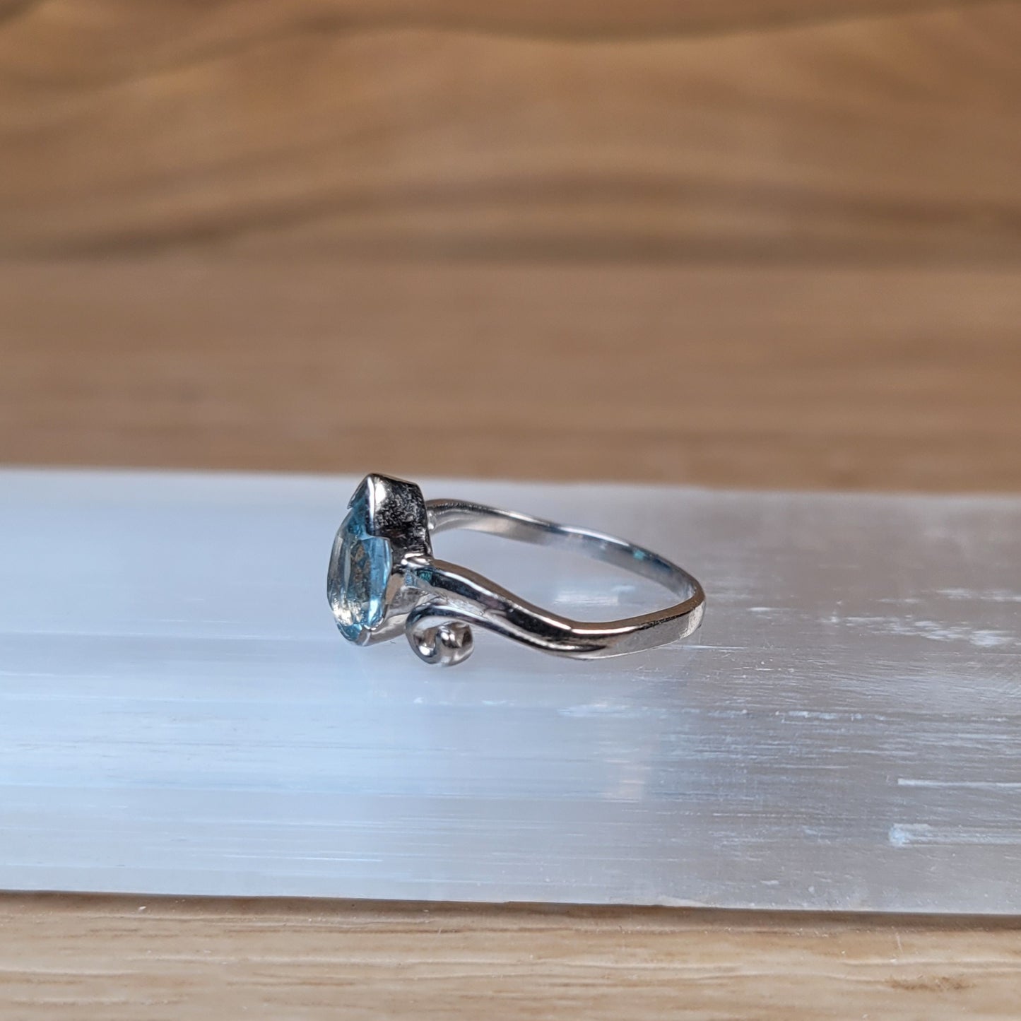 Topaz Sterling Silver Ring - Size 5
