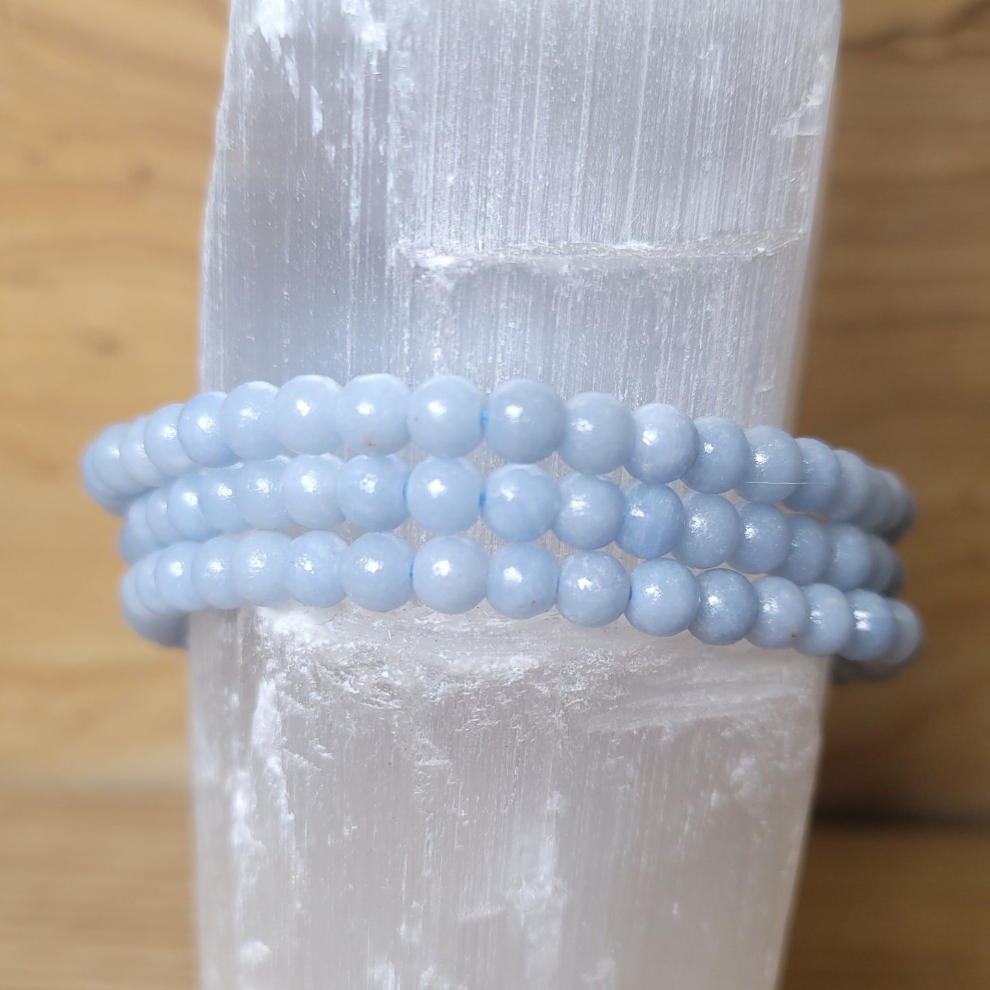 Angelite Bracelet - 4.5mm to 5mm